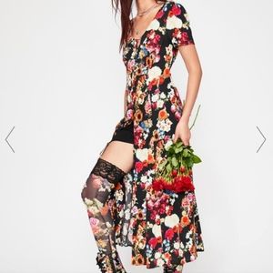 Current Mood Floral Midi Dress